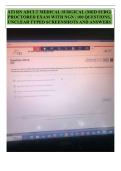 ATI RN Adult Med-Surg Proctored 2024&colon; 100 NGN Questions & Answers&NewLine;&NewLine;