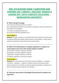 BIOL 355 ECOLOGY EXAM 1 QUESTIONS AND ANSWERS &lpar;DR&period; LARSON&rpar; &vert; 2026&sol;2027 VERSION A ANSWER KEY &vert; WITH COMPLETE SOLUTIONS&period; - BINGHAMTON UNIVERSITY&period;