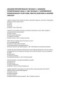 ADVANCED PATHOPHYSIOLOGY 530 EXAM 3 &vert; ADVANCED PATHOPHYSIOLOGY EXAM 3 &vert; NSG 530 EXAM 3 &vert; COMPREHENSIVE PATHOPHYSIOLOGY STUDY GUIDE&comma; PRACTICE QUESTIONS & ANSWERS 2026&sol;2027