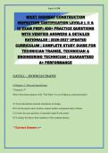NICET Highway Construction Inspection Certification Levels I&comma; II & III Exam Prep 2026-2027&colon; 445&plus; Practice Questions with Verified Answers & Detailed Rationales &vert; Complete Study Guide for Technician Trainee&comma; Technician & Engineering Technician &vert; Guaranteed