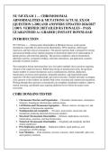 ACTUAL EXAM NU 545 EXAM 1 COMPREHENSIVE STUDY GUIDE &mdash; PATHOPHYSIOLOGY 2026&sol;2027 &lbrack;QUESTION 1-200&rsqb; AND ANSWERS UPDATED 2026&sol;2027 &vert; 100&percnt; VERIFIED &vert; DETAILED RATIONALES &ndash; PASS GUARANTEED A&plus; GRADED &vert; INSTANT DOWNLOAD