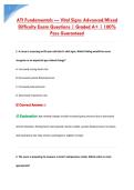 ATI Fundamentals &mdash; Vital Signs Advanced&sol;Mixed &NewLine;Difficulty Exam Questions &vert; Graded A&plus; &vert; 100&percnt; &NewLine;Pass Guaranteed 
