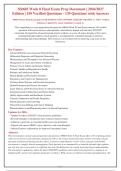 NR603 Week 8 Final Exam Prep Document &vert; 2026&sol;2027&NewLine;Edition &vert; 150 Verified Questions - 139 Questions with Answers