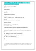 BIOD 331 Pathophysiology Final Exam 2025 &vert; All Questions and Correct Answers&vert; Just Released &vert; Verified Answers&NewLine;