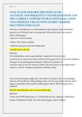 TestBank Evolve Elsevier HESI Med Surg Exam Questions & Rationales 2026&sol;2027