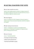 NR 602 FINAL EXAM REVIEW STUDY NOTES&NewLine;
