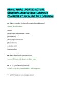 NR 602 FINAL UPDATED ACTUAL&NewLine;QUESTIONS AND CORRECT ANSWERS&NewLine;COMPLETE STUDY GUIDE FULL SOLUTION