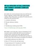 NR 602 UPDATED ACTUAL QUESTIONS&NewLine;AND CORRECT ANSWERS COMPLETE&NewLine;STUDY GUIDE
