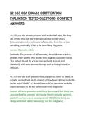 NR 603 CEA EXAM 6 CERTIFICATION&NewLine;EVALUATION TESTED QUESTIONS COMPLETE&NewLine;ANSWERS&NewLine;