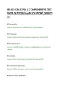 NR 603 CEA EXAM 6 COMPREHENSIVE TEST&NewLine;PAPER QUESTIONS AND SOLUTIONS GRADED&NewLine;A&plus;