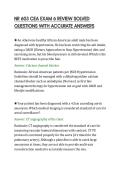 NR 603 CEA EXAM 6 REVIEW SOLVED&NewLine;QUESTIONS WITH ACCURATE ANSWERS