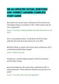 NR 603 UPDATED ACTUAL QUESTIONS&NewLine;AND CORRECT ANSWERS COMPLETE&NewLine;STUDY GUIDE