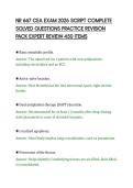 NR 667 CEA EXAM 2026 SCRIPT COMPLETE&NewLine;SOLVED QUESTIONS PRACTICE REVISION&NewLine;PACK EXPERT REVIEW 450 ITEMS
