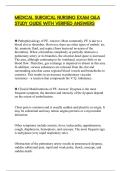 MEDICAL SURGICAL NURSING EXAM Q&A STUDY GUIDE WITH VERIFIED ANSWERS&period;pdf&NewLine;&NewLine;&NewLine;