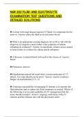 NUR 202 FLUID AND ELECTROLYTE EXAMINATION TEST QUESTIONS AND DETAILED SOLUTIONS&period;pdf&NewLine;&NewLine;