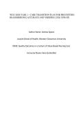 WGU D028 TASK 1 - CARE TRANSITION PLAN FOR PREVENTING READMISSIONS &vert; ACCURATE AND VERIFIED &vert; 2026 UPDATE&NewLine;&NewLine;