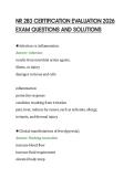 NR 283 CERTIFICATION EVALUATION 2026&NewLine;EXAM QUESTIONS AND SOLUTIONS