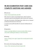 NR 283 EXAMINATION STUDY GUIDE 2026&NewLine;COMPLETE QUESTIONS AND ANSWER