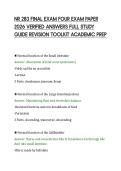 NR 283 FINAL EXAM FOUR EXAM PAPER&NewLine;2026 VERIFIED ANSWERS FULL STUDY&NewLine;GUIDE REVISION TOOLKIT ACADEMIC PREP