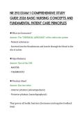 NR 293 EXAM 1 COMPREHENSIVE STUDY&NewLine;GUIDE 2026 BASIC NURSING CONCEPTS AND&NewLine;FUNDAMENTAL PATIENT CARE PRINCIPLES