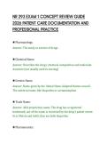 NR 293 EXAM 1 CONCEPT REVIEW GUIDE&NewLine;2026 PATIENT CARE DOCUMENTATION AND&NewLine;PROFESSIONAL PRACTICE