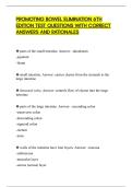 PROMOTING BOWEL ELIMINATION 6TH EDITION TEST QUESTIONS WITH CORRECT ANSWERS AND RATIONALES&period;pdf&NewLine;&NewLine;