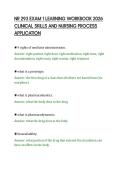 NR 293 EXAM 1 LEARNING WORKBOOK 2026&NewLine;CLINICAL SKILLS AND NURSING PROCESS&NewLine;APPLICATION