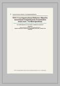 WGU C715 OrGanizatiOnal BehaviOr OBjeCtive assessment &ndash;&NewLine;Western GOvernOrs University &ndash; aCademiC year 2026&sol;2027 &ndash;&NewLine;COmprehensive examinatiOn With verified QUestiOns and&NewLine;COrreCt ansWer ratiOnales &vert; &vert; jUst released &period;&NewLine;