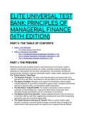 2026&sol;2027 Elite Universal Test Bank&colon; Principles of Managerial Finance &lpar;16th Edition&rpar; &vert; Grandmaster Synthesis & Solutions