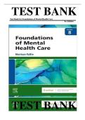 Test Bank for Foundations of Mental Health Care&comma; 8th Edition &vert; Michelle Morrison-Valfre &vert; Complete Q&A