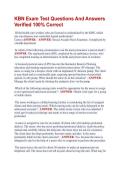 KBN Exam Test Questions And Answers &NewLine;Verified 100&percnt; Correct