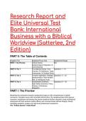 2026&sol;2027 Elite Test Bank&colon; International Business with a Biblical Worldview &lpar;Satterlee&comma; 2nd Edition&rpar; &vert; Advanced Q&A Exam Prep