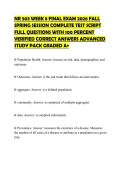 NR 503 WEEK 8 FINAL EXAM 2026 FALL&NewLine;SPRING SESSION COMPLETE TEST SCRIPT&NewLine;FULL QUESTIONS WITH 100 PERCENT&NewLine;VERIFIED CORRECT ANSWERS ADVANCED&NewLine;STUDY PACK GRADED A&plus;