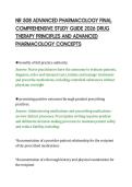 NR 508 ADVANCED PHARMACOLOGY FINAL&NewLine;COMPREHENSIVE STUDY GUIDE 2026 DRUG&NewLine;THERAPY PRINCIPLES AND ADVANCED&NewLine;PHARMACOLOGY CONCEPTS