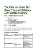 2026&sol;2027 Thomas' Calculus 15th Edition Grandmaster Test Bank &vert; Elite Mastery Questions with Step-by-Step Solutions