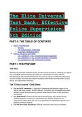 2026&sol;2027 The Elite Universal Test Bank&colon; Effective Police Supervision 9th Edition &vert; Complete Question Master Exam Prep & Expert Rationales