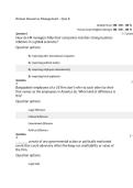 Human Resources Management &ndash; Quiz 8 &vert; Exam Review and Practice Questions