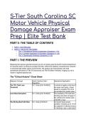 2026&sol;2027 S-Tier South Carolina SC Motor Vehicle Physical Damage Appraiser Exam Prep &vert; Elite Test Bank & Statutory Mastery Guide