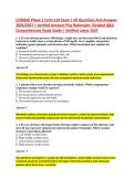 COMSAE Phase 1 Form 114 Exam &vert; All Questions And Answers &NewLine;2026&sol;2027 &vert; Verified Answers Plus Rationales &vert;Graded Q&A &NewLine;Comprehensive Study Guide &vert; Verified Latest 2027 