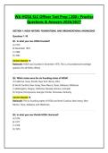 WA HOSA SLC Officer Test Prep 2026&sol;2027 &vert; 200&plus; Practice Questions & Verified Answers &vert; State Officer Exam Review