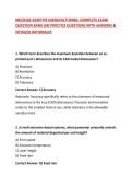 MECH502 ADDITIVE MANUFACTURING&colon; COMPLETE EXAM QUESTION BANK 200 PRACTICE QUESTIONS WITH ANSWERS & DETAILED RATIONALES