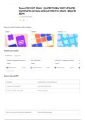 Texas CSR WKT EXAM &vert; &lbrace;LATEST 2026&sol; 2027 UPDATE&rcub; COMPLETE ACTUAL AND AUTHENTIC EXAM &vert; BRAND NEW&excl;
