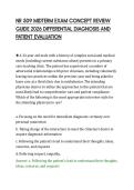 NR 509 MIDTERM EXAM CONCEPT REVIEW&NewLine;GUIDE 2026 DIFFERENTIAL DIAGNOSIS AND&NewLine;PATIENT EVALUATION