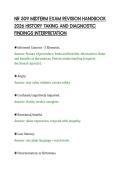 NR 509 MIDTERM EXAM REVISION HANDBOOK&NewLine;2026 HISTORY TAKING AND DIAGNOSTIC&NewLine;FINDINGS INTERPRETATION