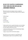 NR 509 TEST CHAPTER 8 COMPREHENSIVE&NewLine;STUDY GUIDE 2026 SKIN HAIR AND NAIL&NewLine;ASSESSMENT PRINCIPLES