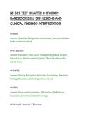 NR 509 TEST CHAPTER 8 REVISION&NewLine;HANDBOOK 2026 SKIN LESIONS AND&NewLine;CLINICAL FINDINGS INTERPRETATION