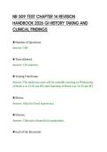 NR 509 TEST CHAPTER 14 REVISION&NewLine;HANDBOOK 2026 GI HISTORY TAKING AND&NewLine;CLINICAL FINDINGS