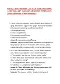 NUR 2214 &sol; NUR2214 NURSING CARE OF THE OLDER ADULT &vert; EXAM 1 &vert; LATEST 2026 &sol; 2027 - RASMUSSEN 200-QUESTION TEST BANK WITH CORRECT ANSWERS & DETAILED RATIONALES