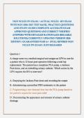 NGN NCLEX PN EXAM &sol; ACTUAL NCLEX &ndash;RN EXAM WITH NGN 2026&sol;2027 TEST BANK&comma; PRACTICE QUESTIONS AND STUDY GUIDE COMPLETE ACCURATE EXAM APPROVED QUESTIONS AND CORRECT VERIFIED ANSWERS WITH DETAILED RATIONALES &lpar;RELIABLE SOLUTIONS&rpar; CURRENTLY UPDATED VERSION 2026 