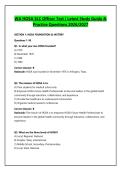 WA HOSA SLC Officer Test &vert; Latest Study Guide & Practice Questions 2026&sol;2027